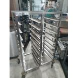 Stainless Steel Double Tray Trolley