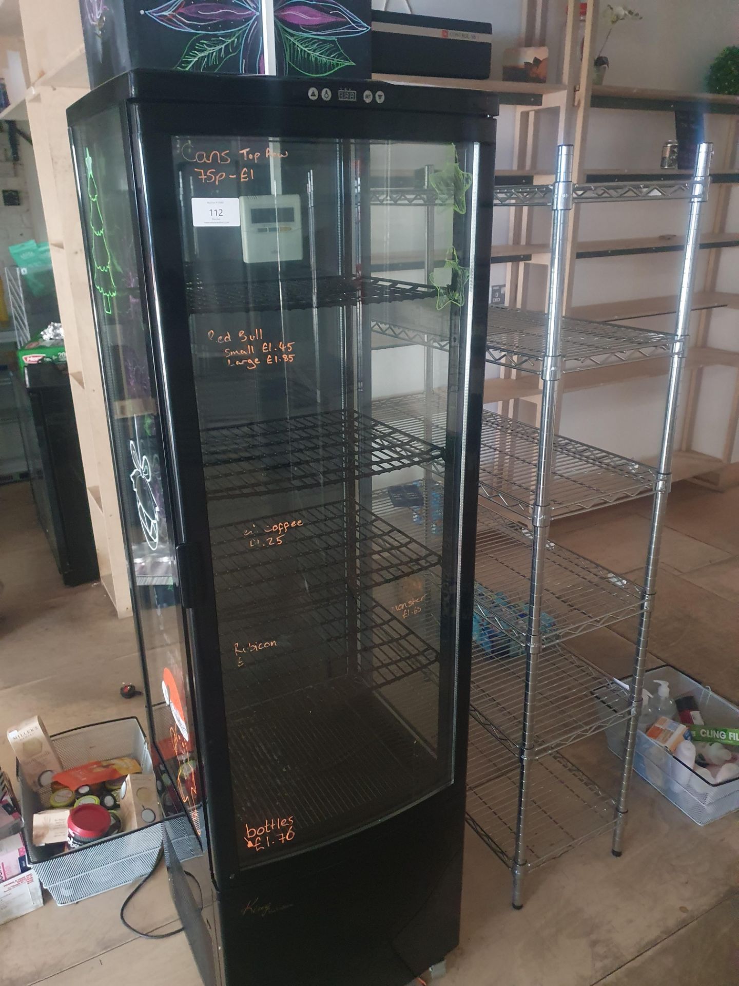 King - Black Edition tall display refriderator