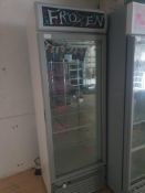 Crystal CRF400 upright glass door freezer