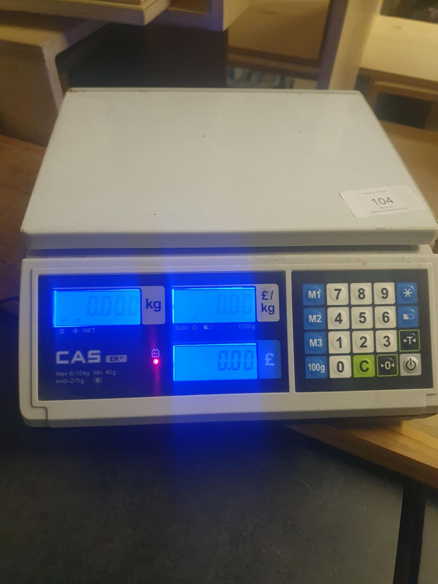 CAS ER-Junior 15KG plate weighing scale - Image 2 of 3