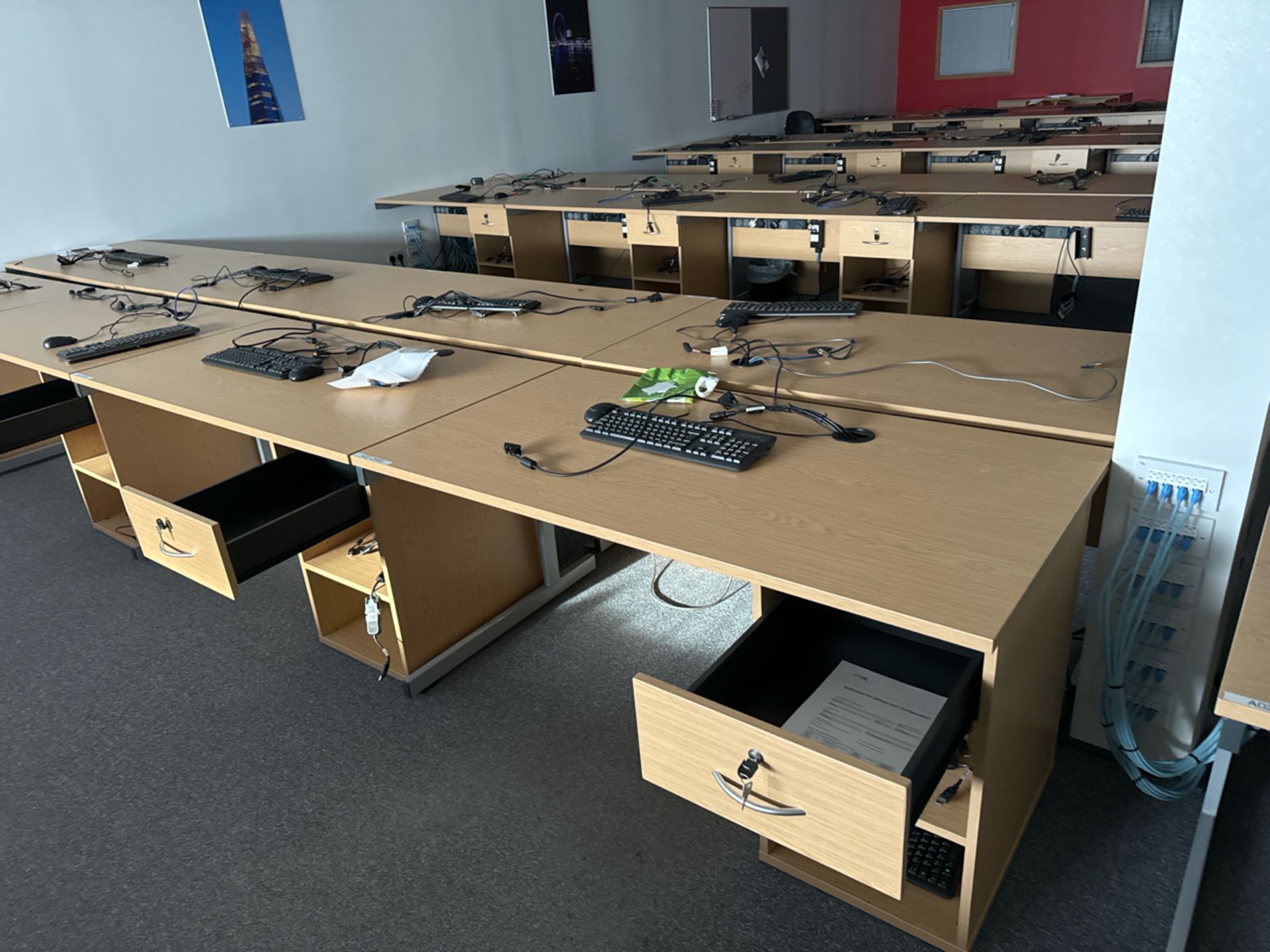 Bank Of Desks x20 - Image 2 of 3