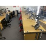 Desks x16, Chairs x16, Telephones x16, Monitor Arms x16 & Privacy Screens x16