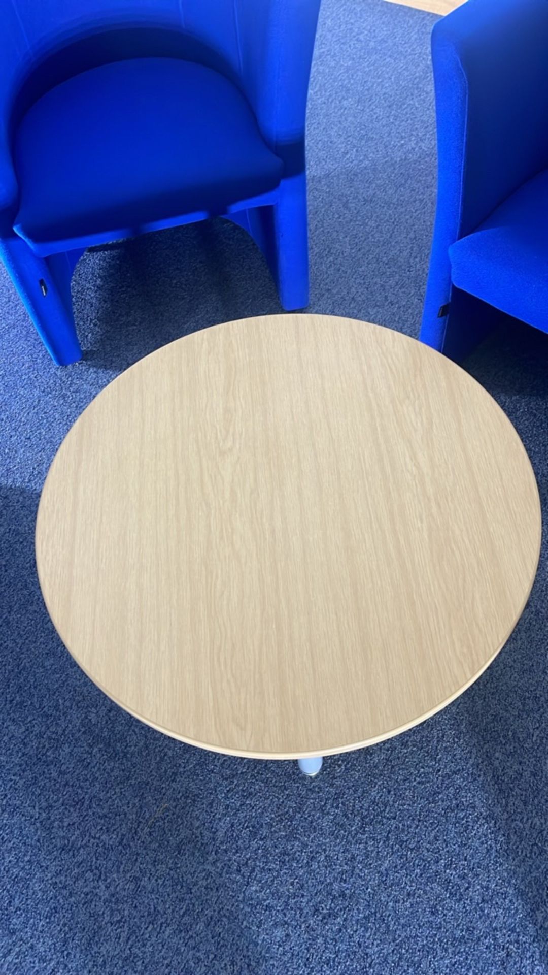 Blue Tub Chairs x4 & Coffee Table - Image 6 of 6