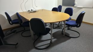Meeting Desk x2 & Chairs x7