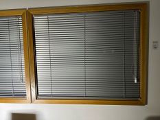 Slatted Privacy Window Blinds Window Blinds x3