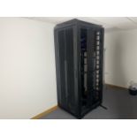 Black Metal Server Cabinet