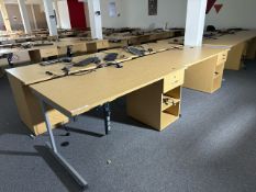 Bank Of 20 Desks & Chairs