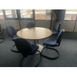 Circular Table x1 & Chairs x4