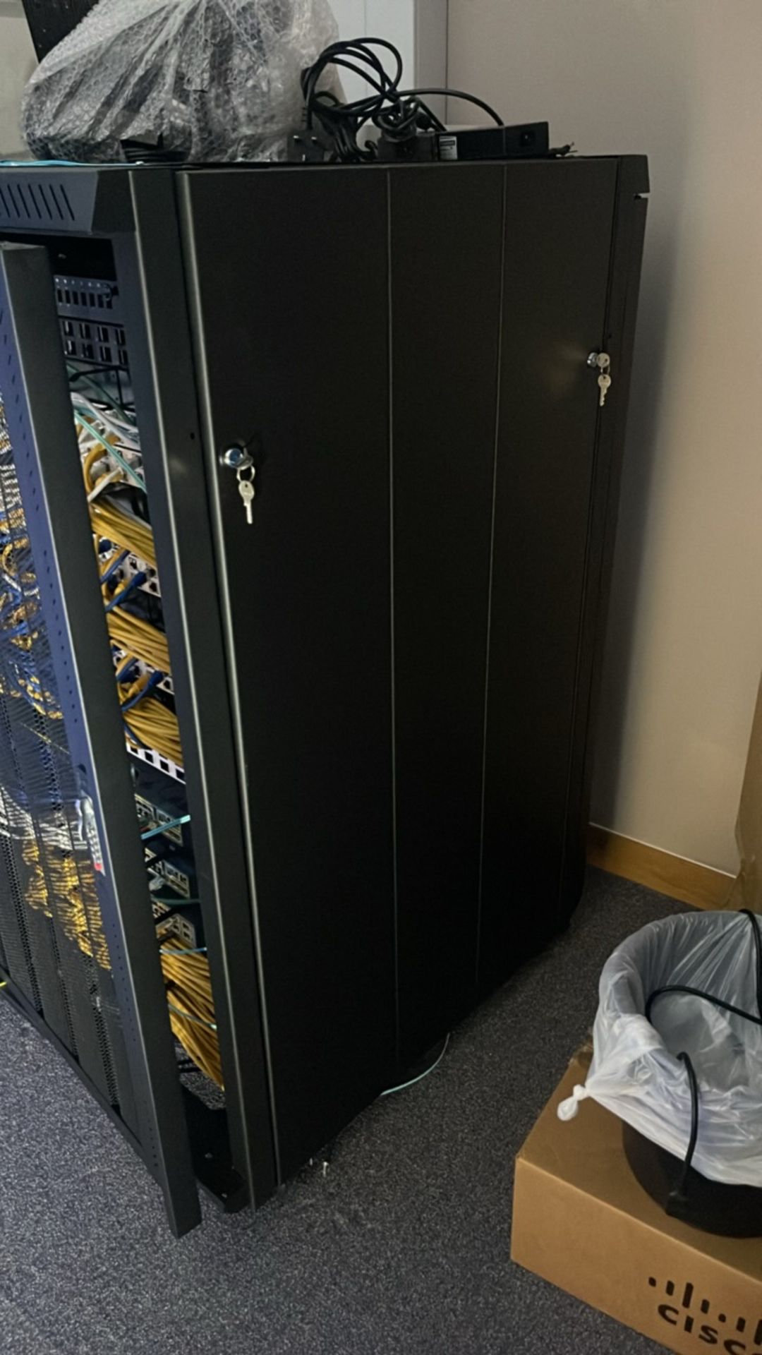 Black Metal Server Cabinet - Image 2 of 3