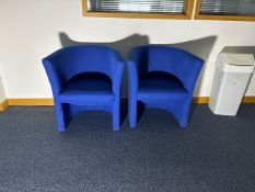 2 Blue Frovi Tub Chairs