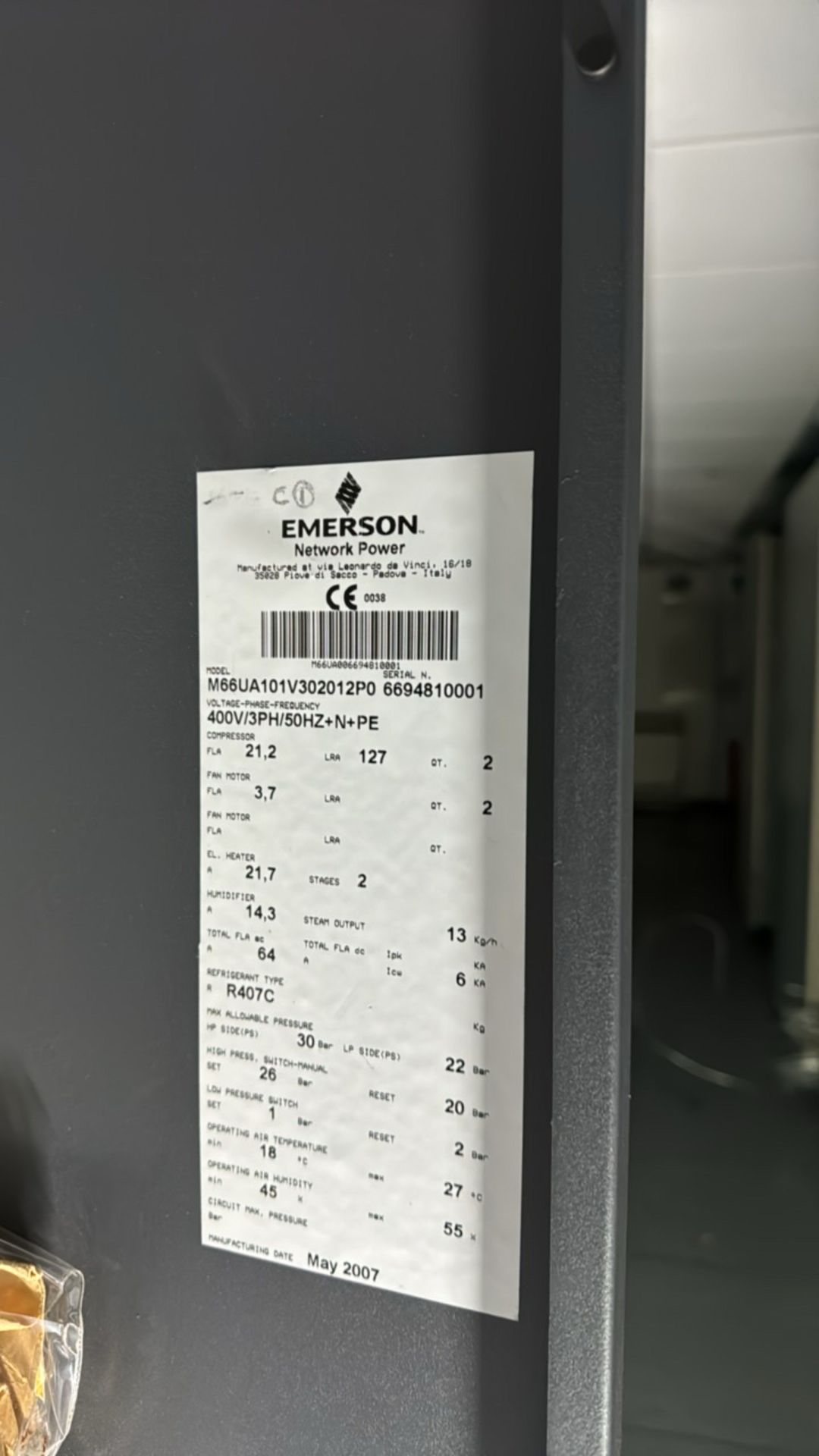 Emerson Network Power Server Room Cooling Unit - Image 5 of 5