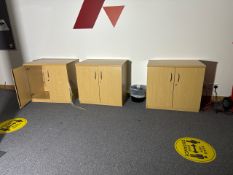 Wooden Storage Cabinet x3