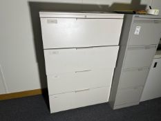 Set Of 2 Wide Metal Filing Cabinets