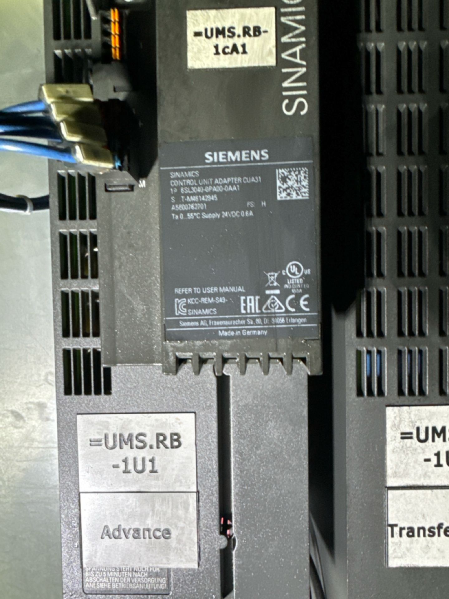 Siemens Sinamics Control Adapter CUA31 2x Units - Image 2 of 3