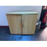 Wooden Storage Cabinets x2 - NO RESERVE