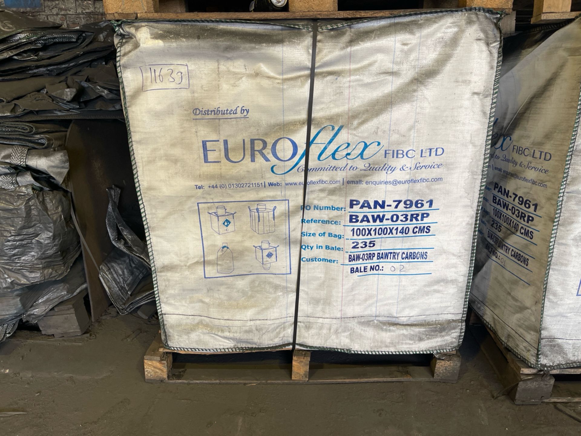 Pallet of 235 x 1 Tonne Sacks