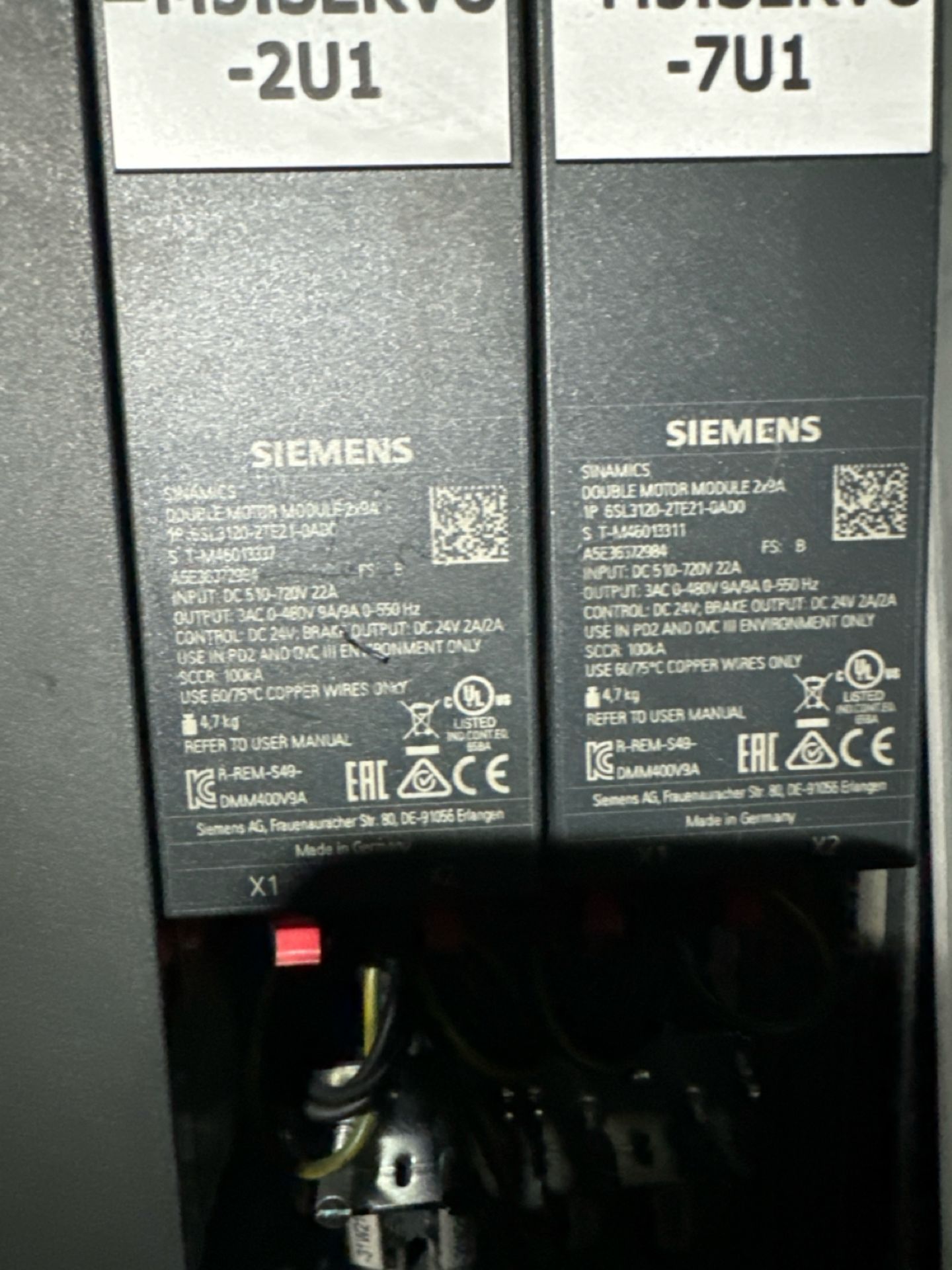 Siemens Sinamics Double Motor Module 2x9A x2 - Image 2 of 2
