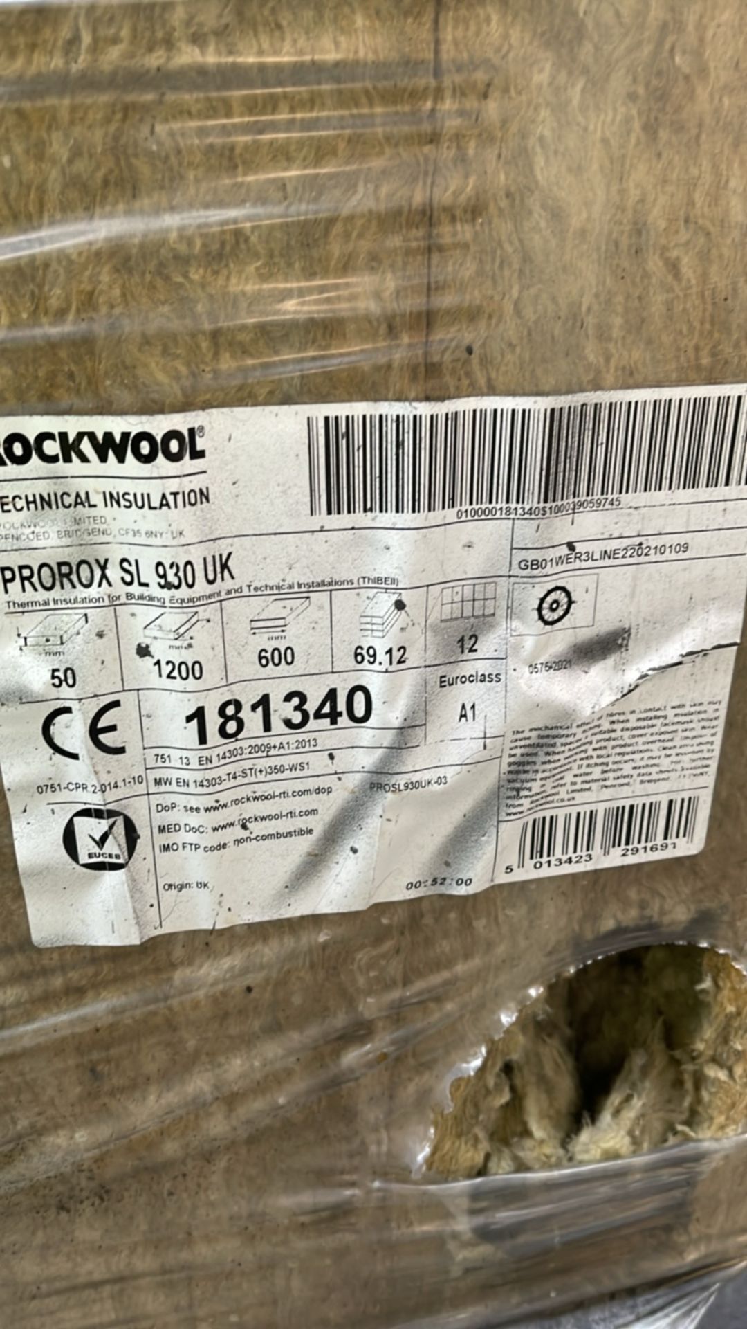 Pallet Of Rockwool Insulation x 9 Packs - Image 2 of 3
