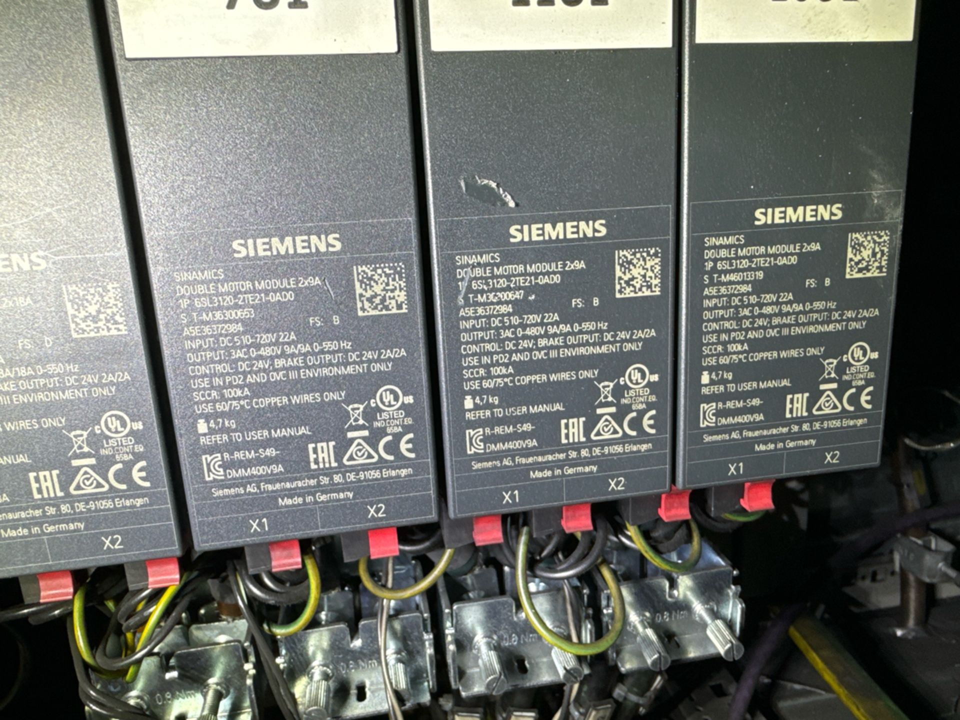 Siemens Sinamics Double Motor Module 2x9A x3 - Image 3 of 3