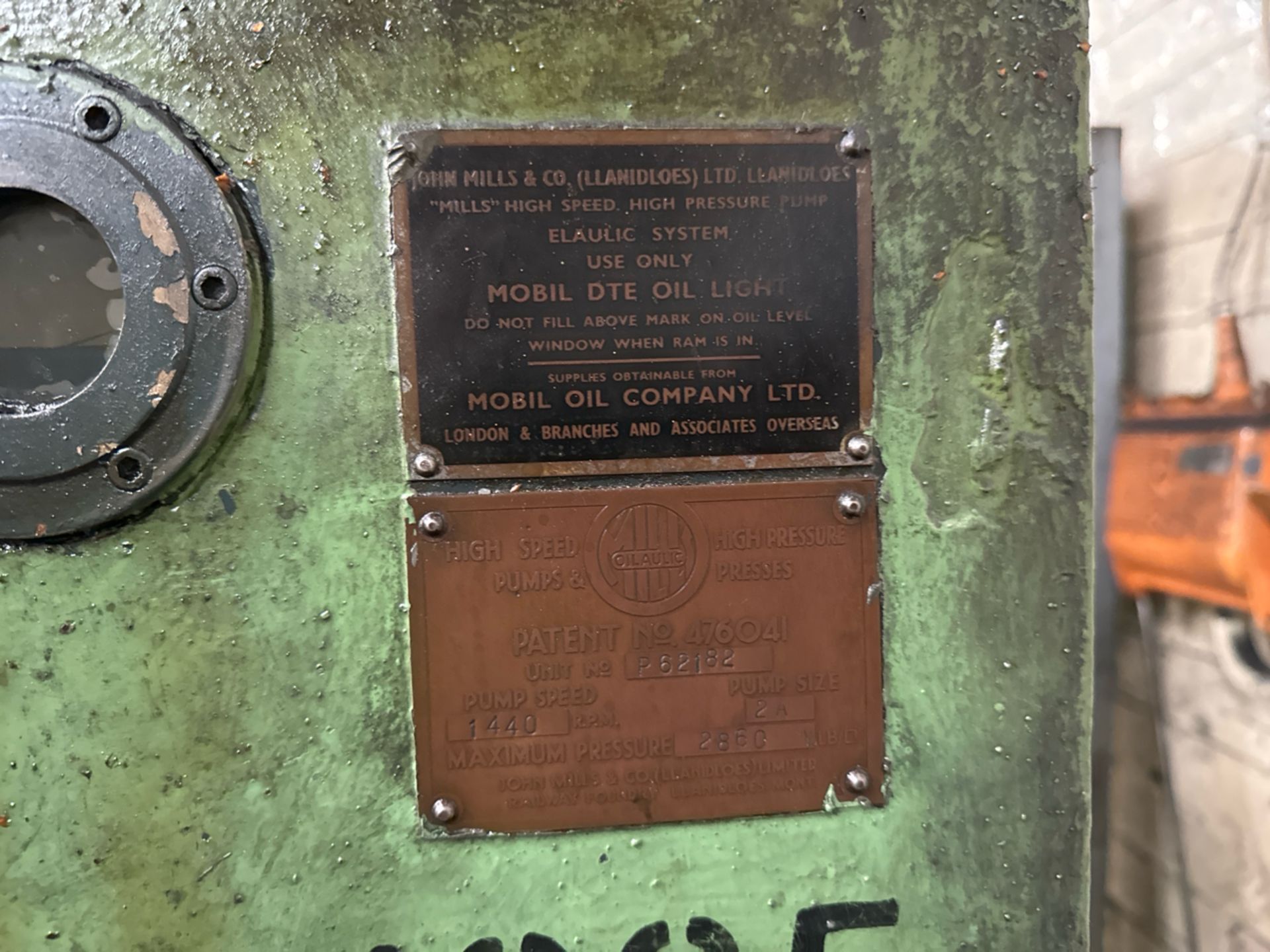 John Mills & Co Hydraulic Press - Image 4 of 5