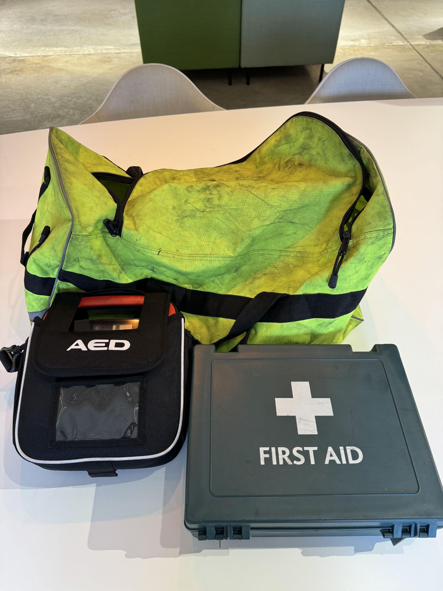 Defibrillator & First Aid Kit