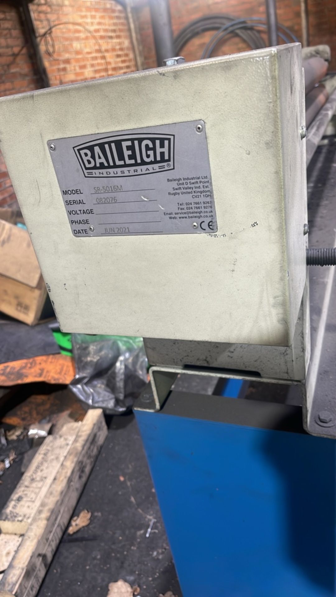 Baileigh SR-5016M Slip Roll - Image 3 of 9