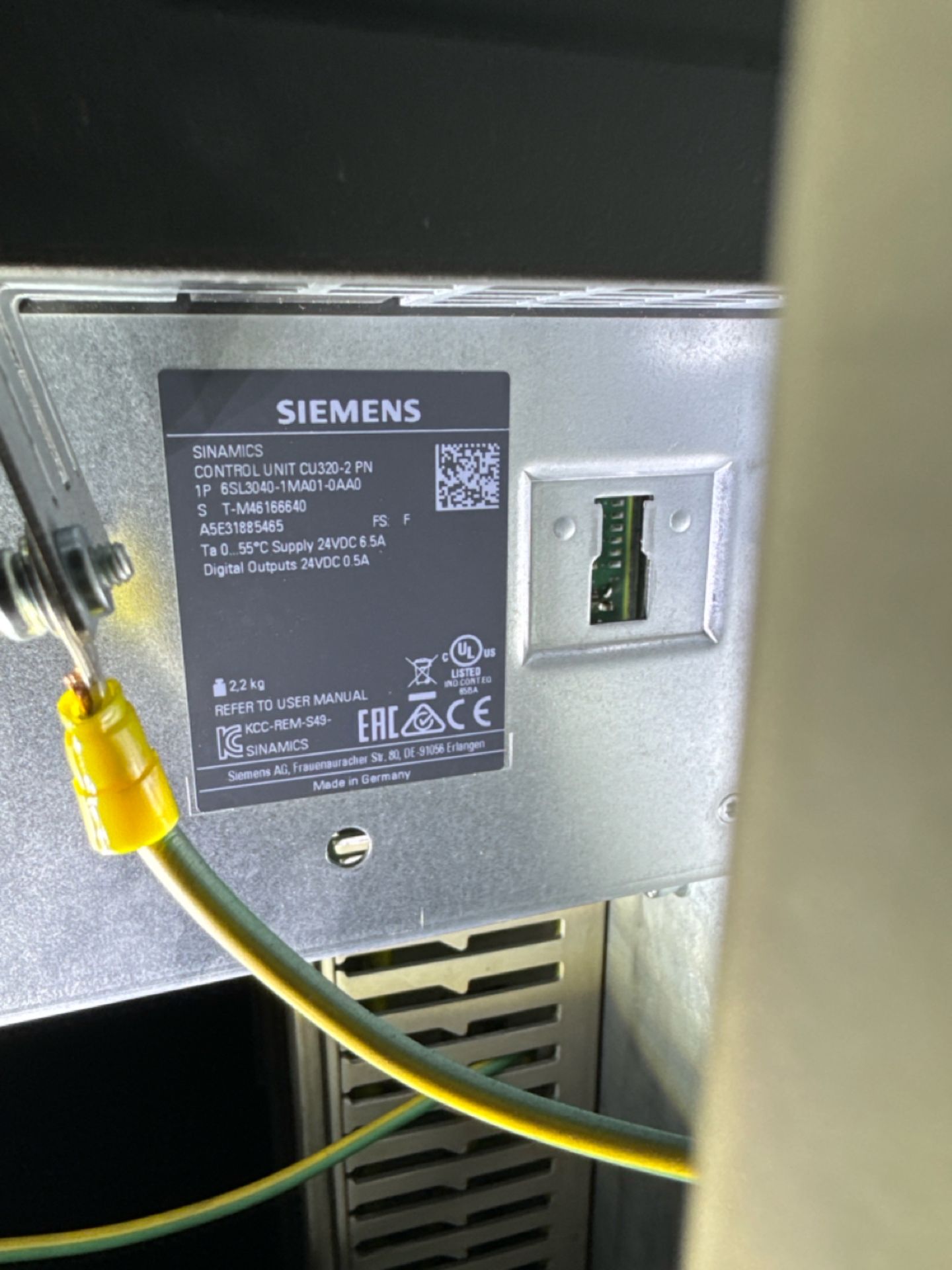 Siemens Sinamics Control Unit CU320-2PN - Image 3 of 3