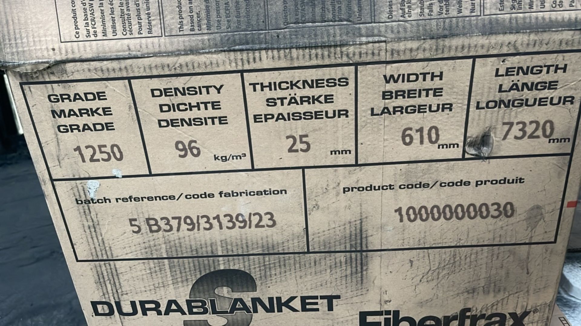 Pallet Of Fiberfrax Durablanket - Bild 6 aus 6