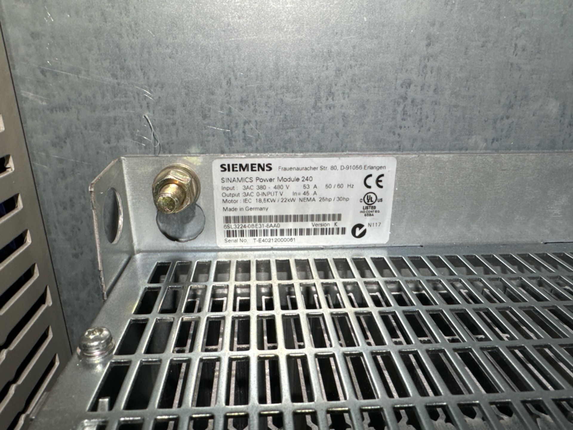 Siemens Sinamics Power Module 240V - Image 3 of 3