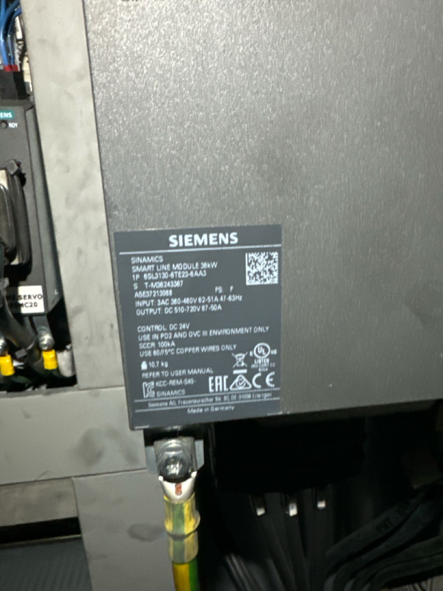 Siemens Sinamics Smart Line Module 36kW - Image 4 of 4
