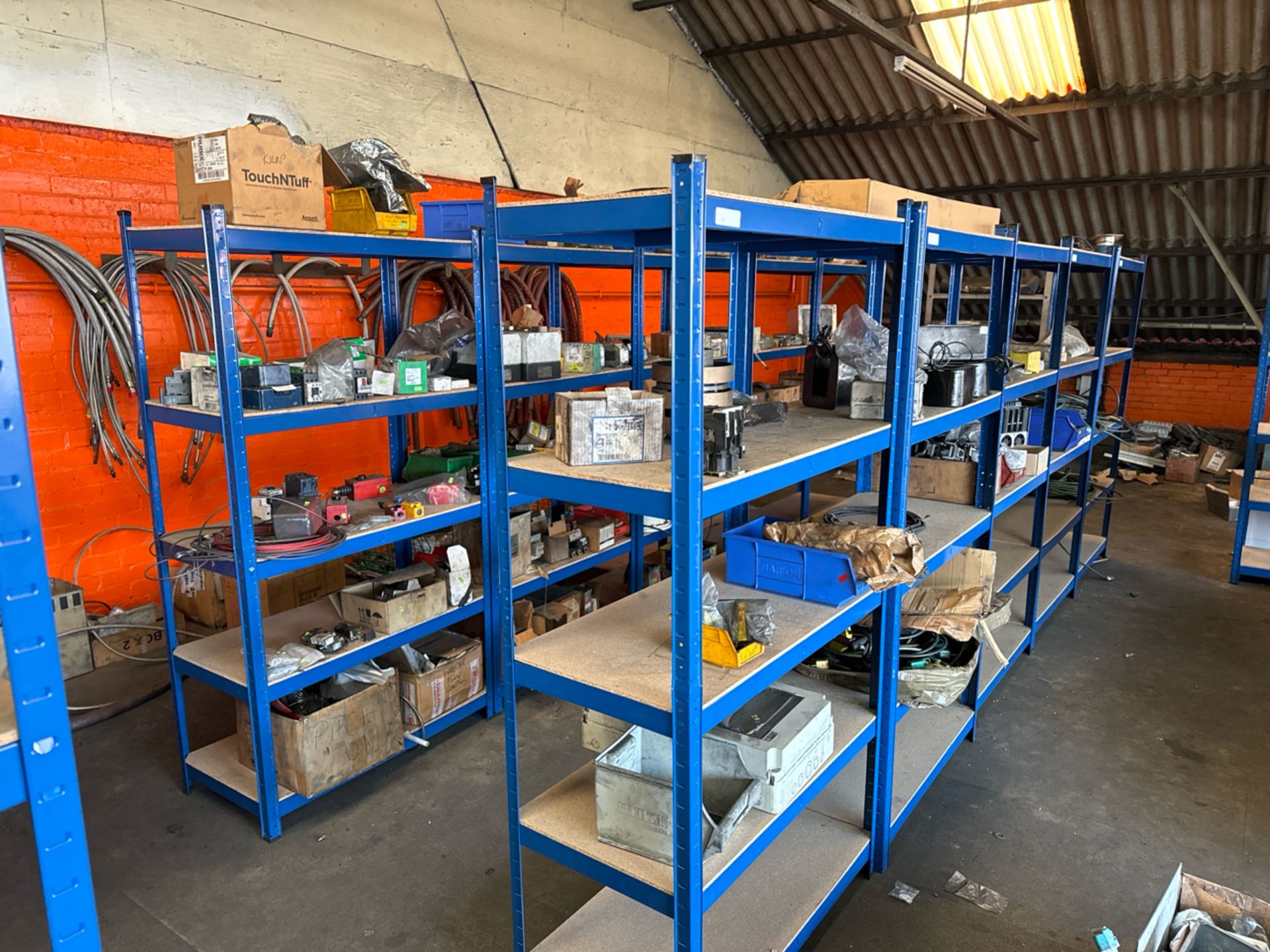 20 Blue Metal Shelving Units - Image 3 of 5