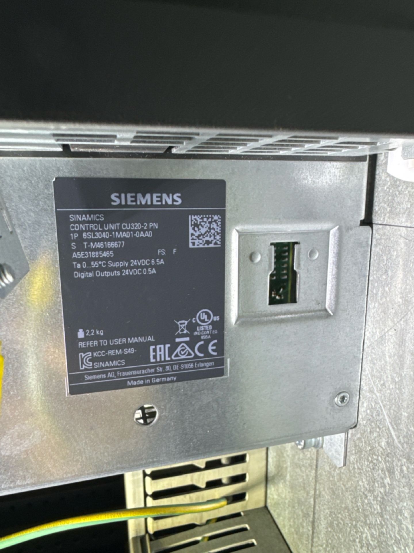 Siemens Sinamics Control Unit CU320-2PN - Image 3 of 3