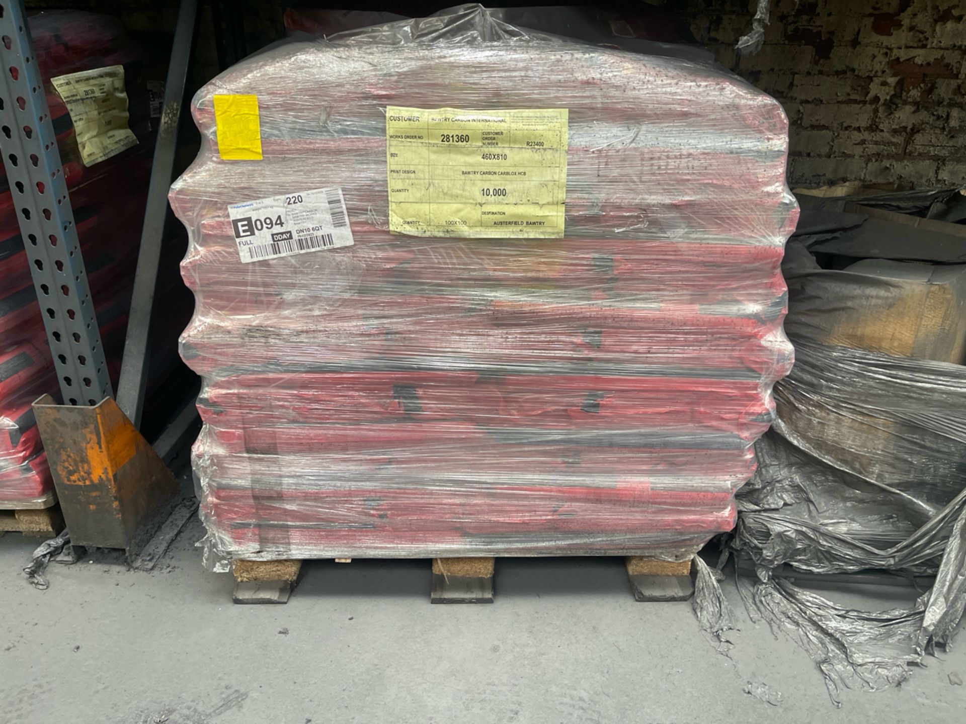 4 x Pallets Of 100 x 100 Plastic Sacks