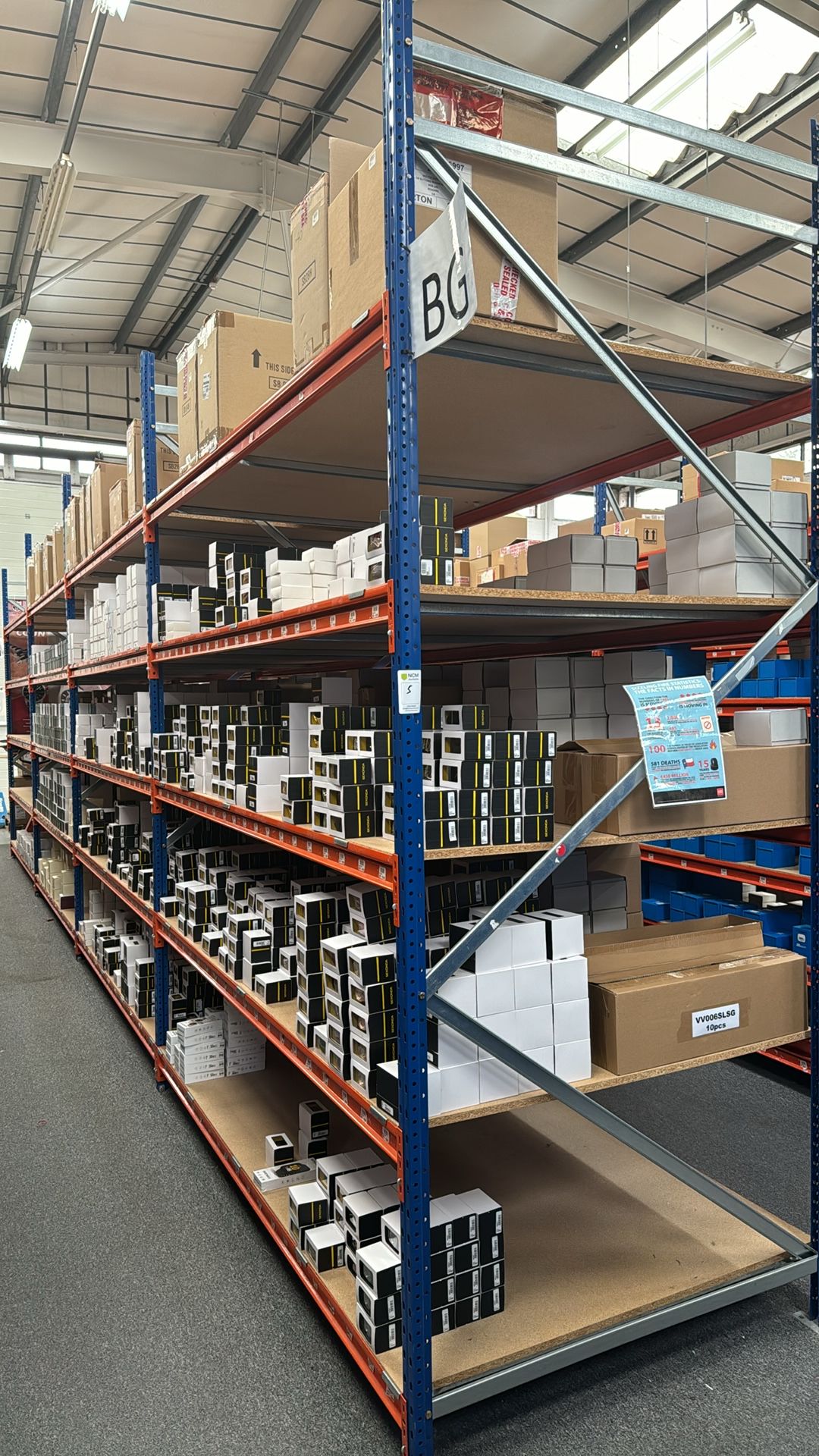 4 x Bays Of Boltless Shelving Racking