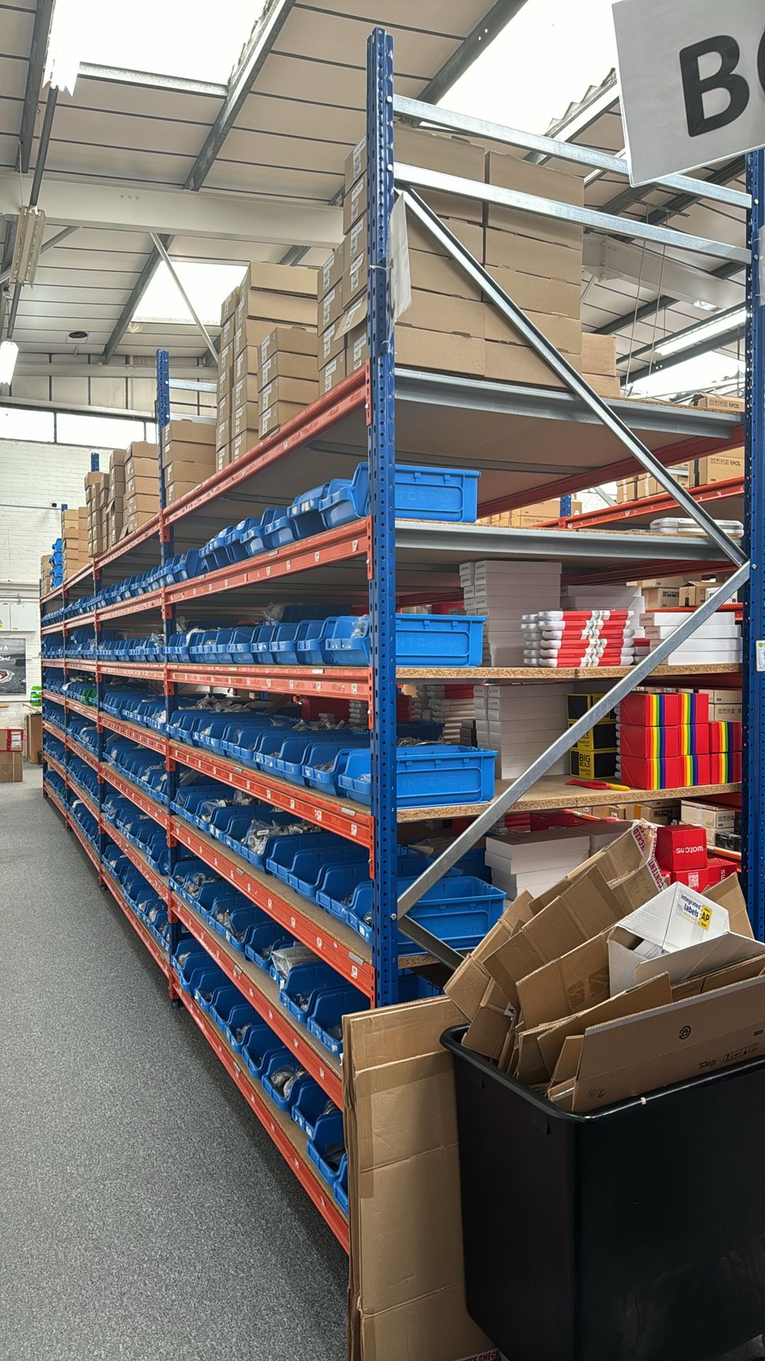 4 x Bays Of Boltless Shelving Racking