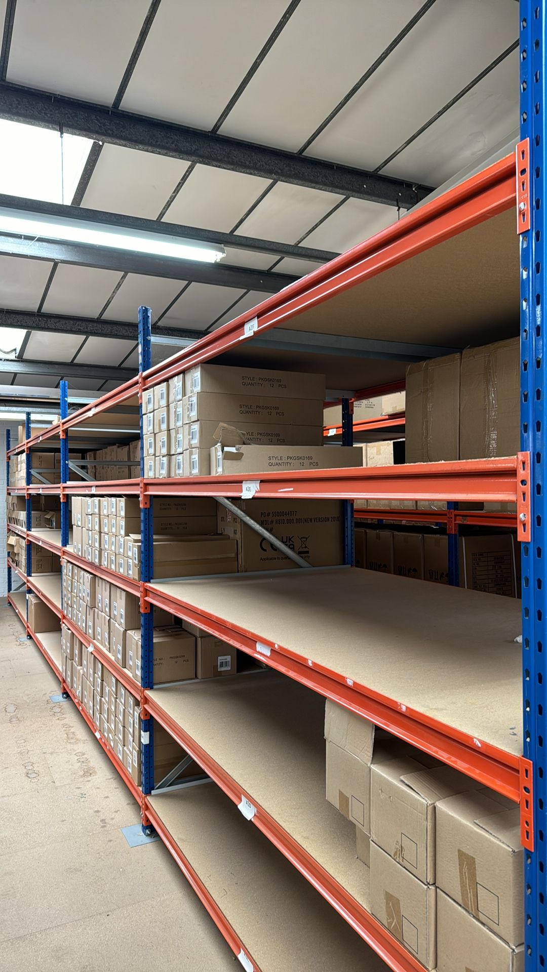 4 x Bays Of Boltless Shelving Racking