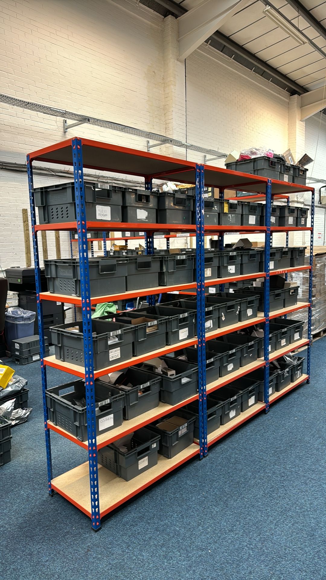 3 x Bays Of Boltless Shelving Racking - Image 2 of 3