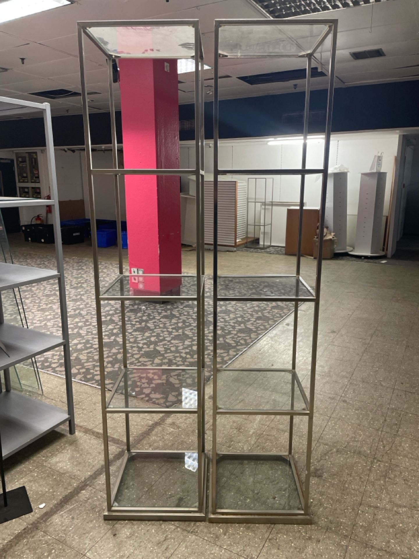 Pair Of Merchandise Display Towers