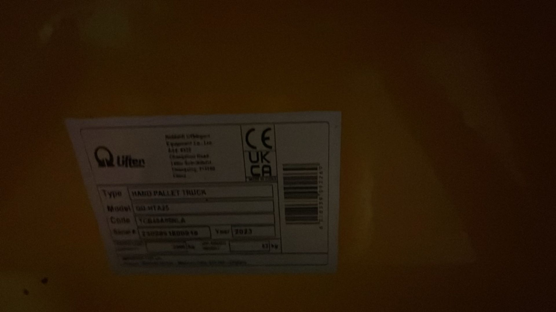 2500kg Pallet Truck - Image 3 of 5