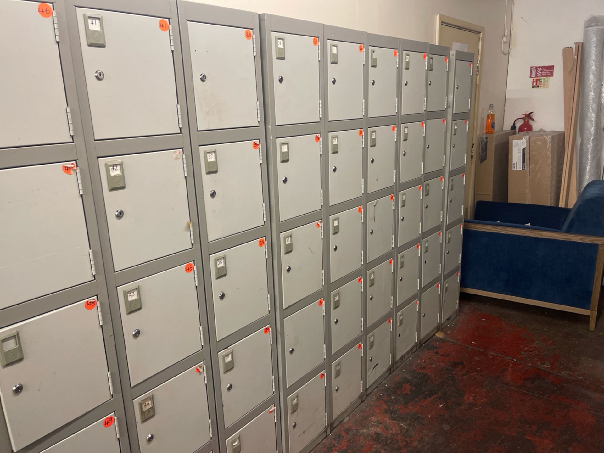 Bank Of 6 x 5 Lockers