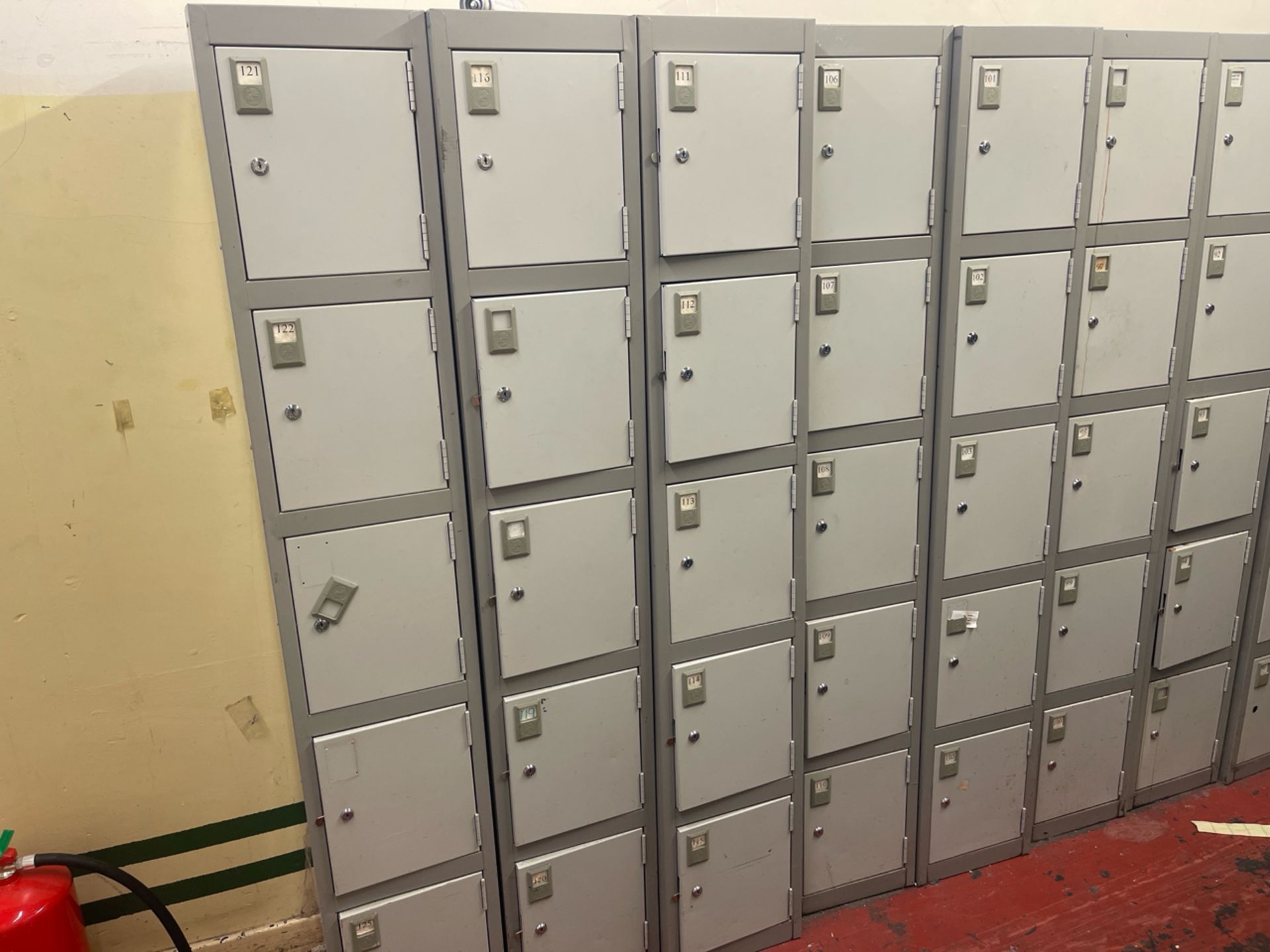 Bank Of 6 x 5 Lockers