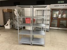 Pair Of Metal Shelving Towers