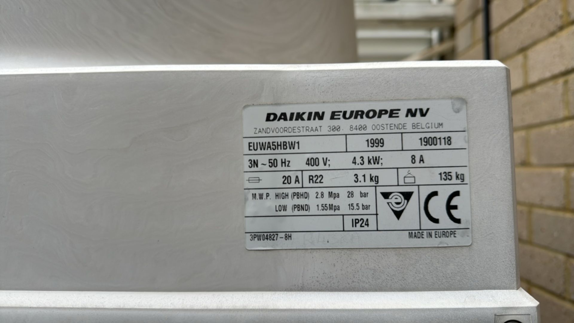 Daikin Europe Air Conditioner - Image 4 of 4