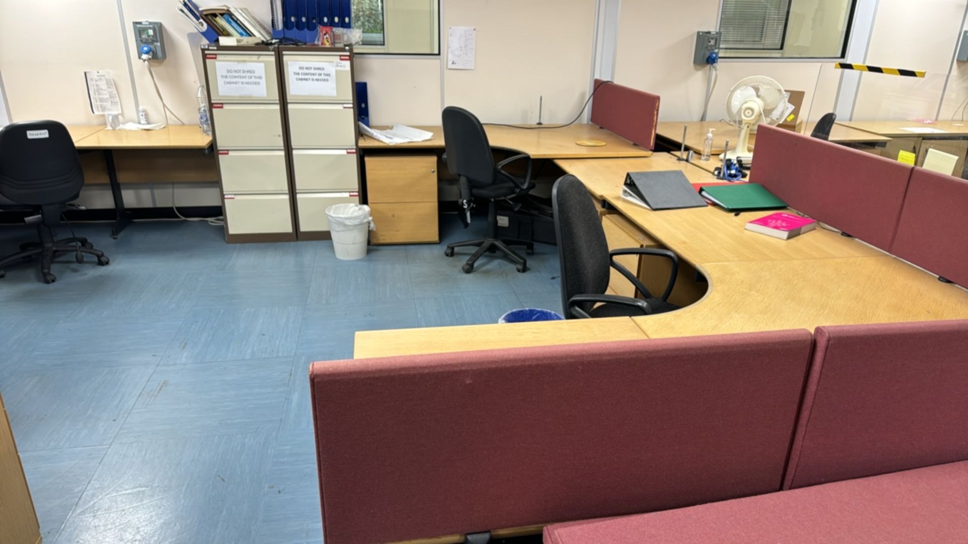 Bank Of 4 Office Desks