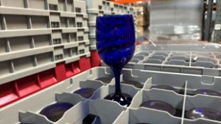 Pallet of Blue 75cl Wine Glasses