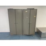 Pair Of Metal Storage Cabinets