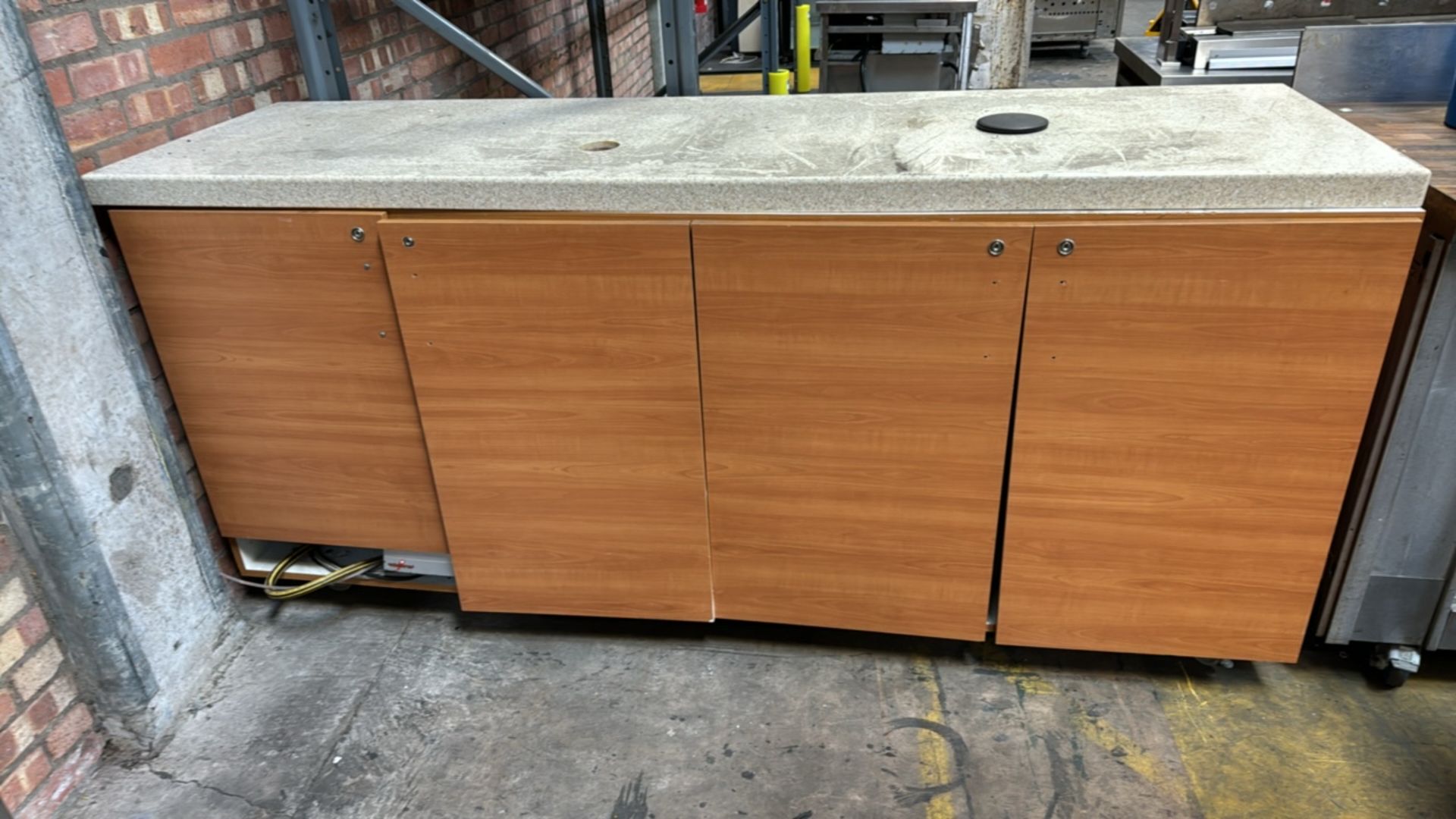 Wooden Kitchen Counter Unit Wooden Cupboards - Image 2 of 5