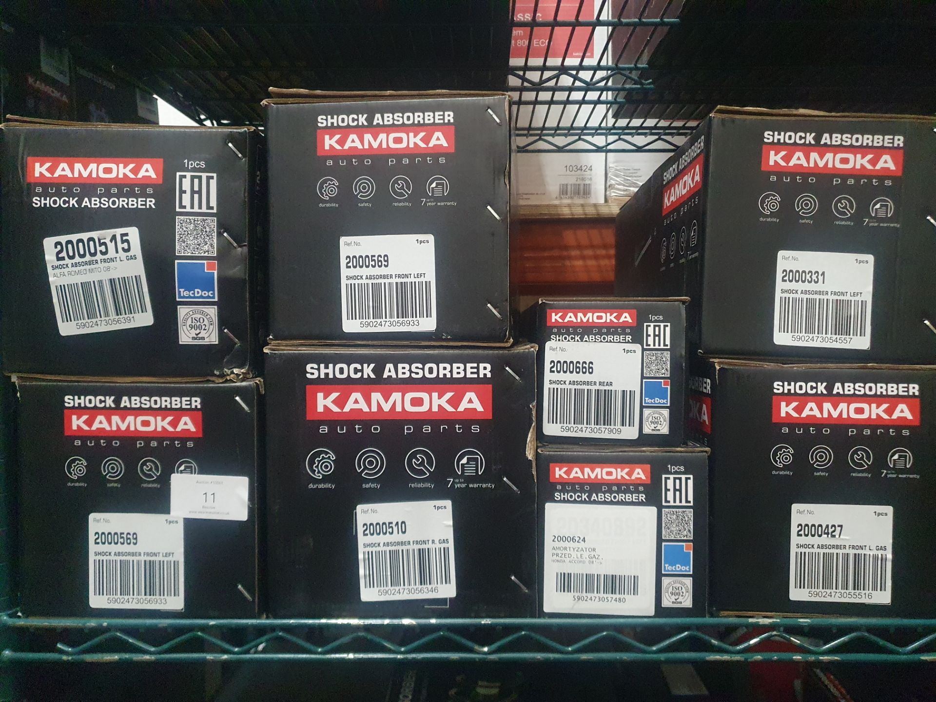 8 x Kamoka shock absorber assorted