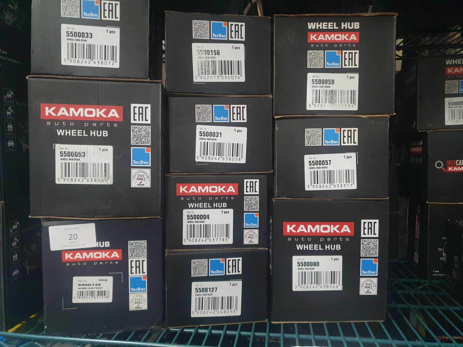 10 x Kamoka wheel hub assorted