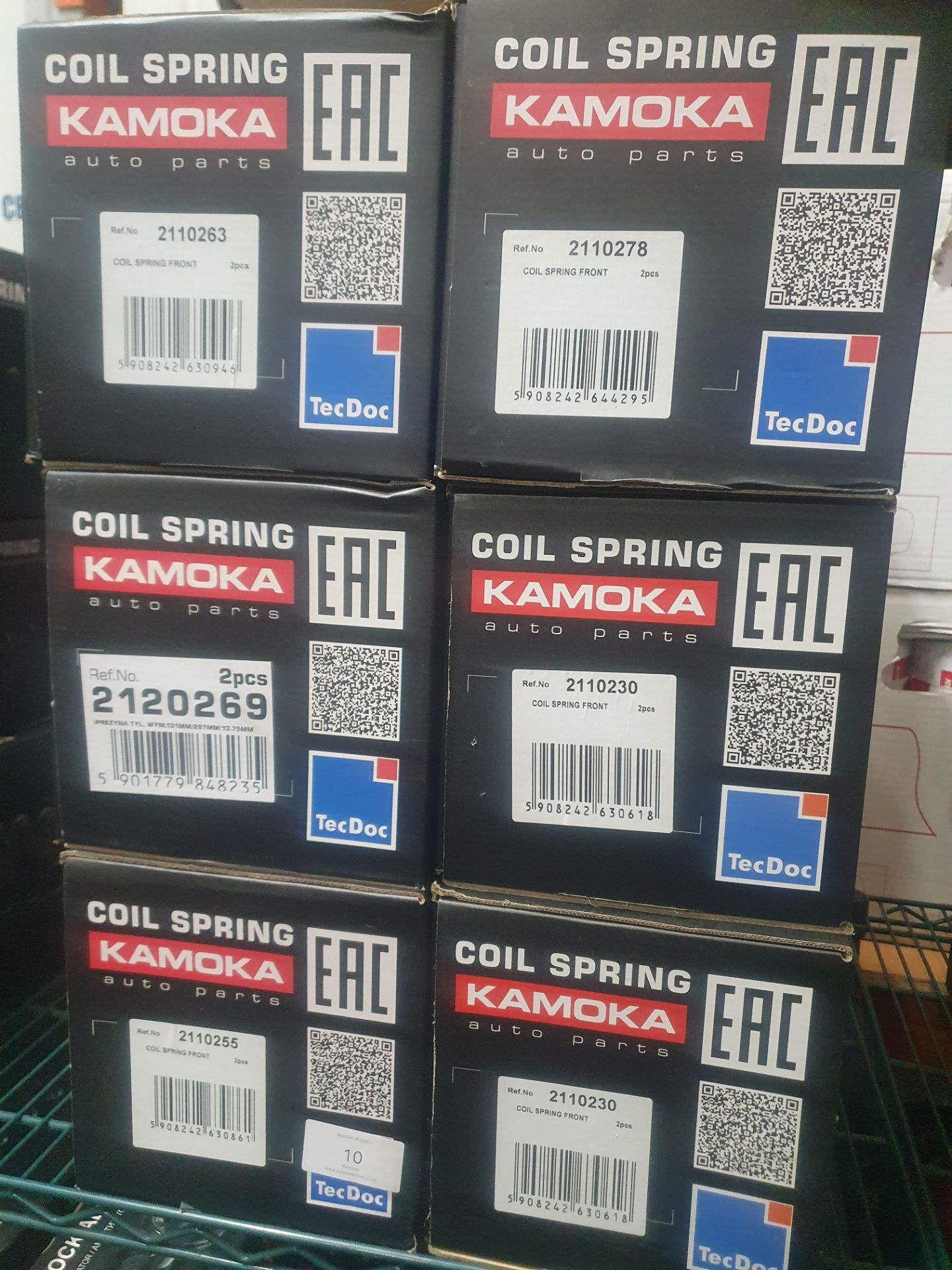 6 x Kamoka coil spring assorted